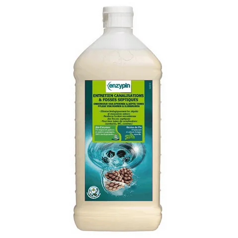 NETTOYANT ENTRETIEN CANALISATIONS FOSSE SEPTIQUE ECOLABEL ENZYPIN (1L)