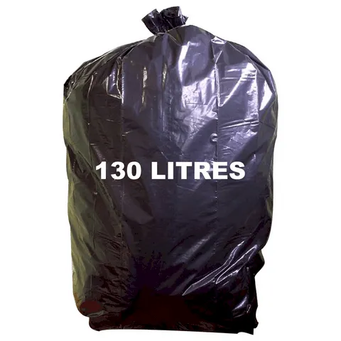 SAC POUBELLE 130L BD55 NOIR (CT 100)