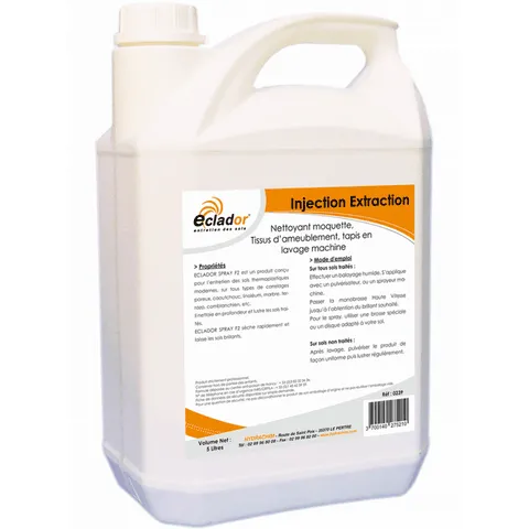 SHAMPPOING TAPIS-MOQUETTE LIQUIDE UTILISATION INJECTION-EXTRACTION (5L)