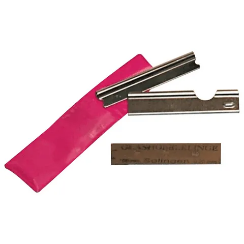 GRATTOIR VITRES INOX SOUS ETUI