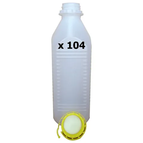 BOUTEILLE PLASTIQUE ALIMENTAIRE 1 LITRE AVEC BOUCHON DE SECURITE