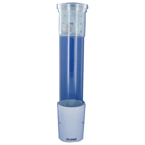 DISTRIBUTEUR TRANSPARENT DE GOBELETS JETABLES 16CL A 23CL