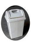 POUBELLE A COUVERCLE BASCULANT  8L PLASTIQUE