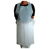 TABLIER PLASTIQUE JETABLE BLANC